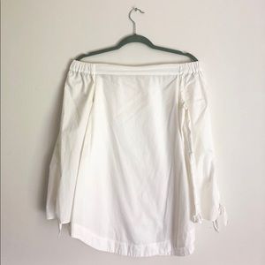 Free People off the shoulder cotton shirt